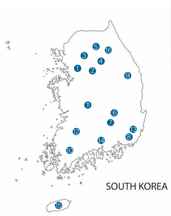 대한민국 공식 국내 대리점 지도